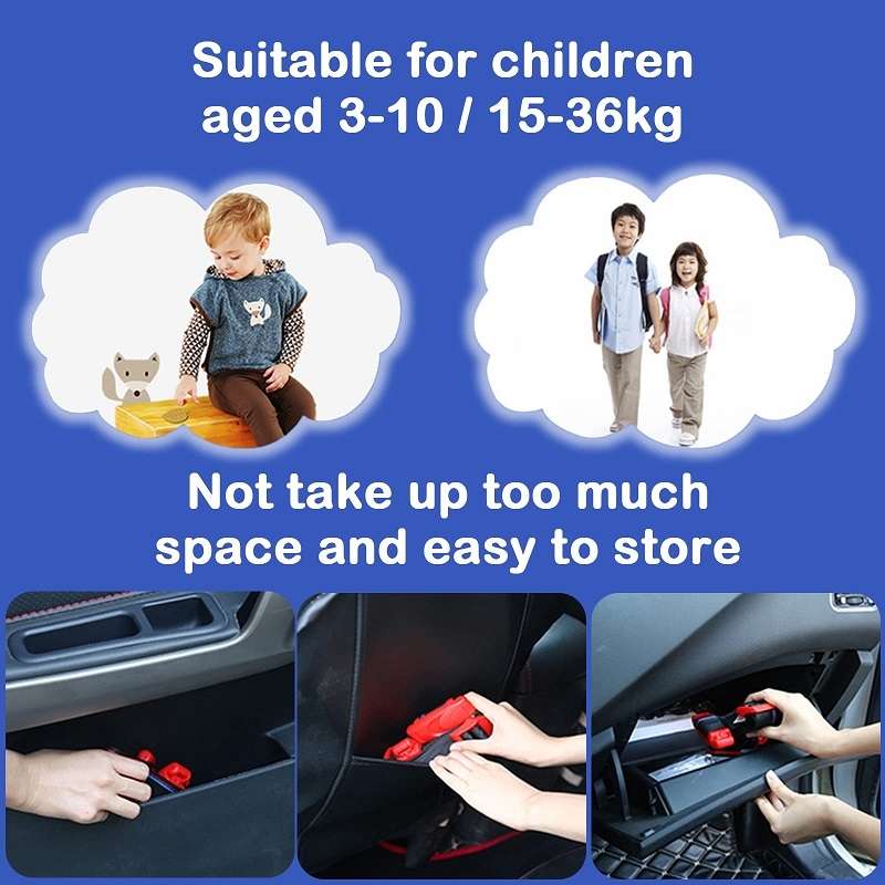 Car Child Seat Safety Belt Adjustment Anti-collision Limit Fixer(Red)