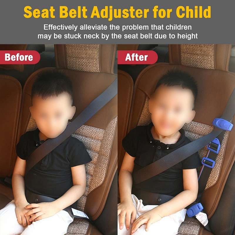 Car Child Seat Safety Belt Adjustment Anti-collision Limit Fixer(Red)