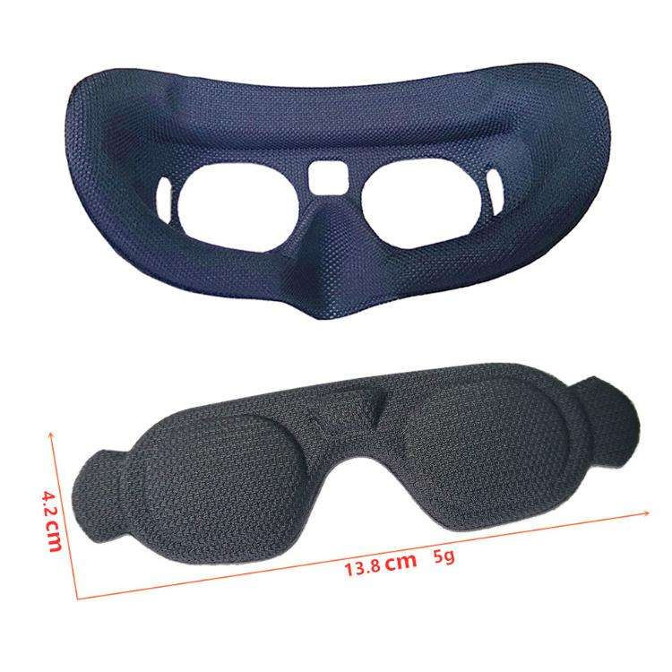 For DJI Goggles 2 Foam Padding Sponge Eye Pad Mask With Lens Cover Black