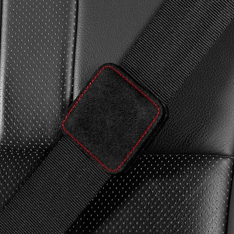 Car Seat Belt Limiter Elastic Adjuster Magnetic Fixation(Black)