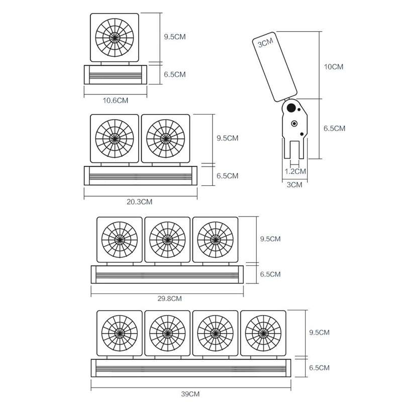Fish Tank Cooling Fan Cooling Silent Aquarium Fan, Specification: 1 Head EU Plug