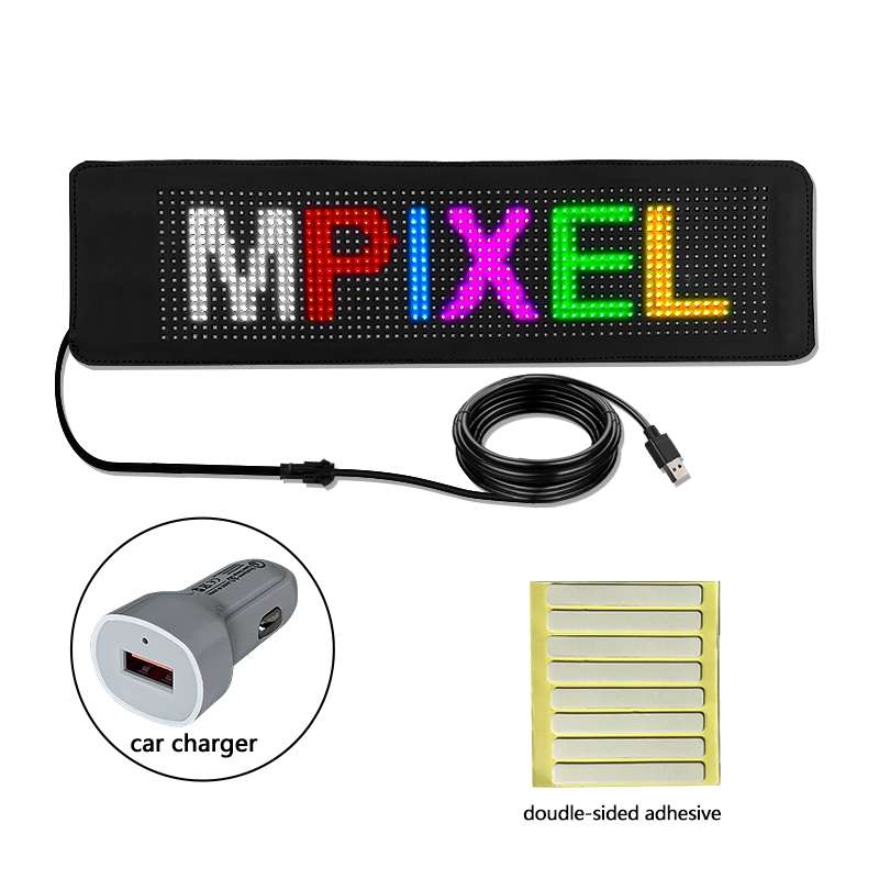 276x90mm Vehicle Rear Window Color Flexible LED Electronic Screen