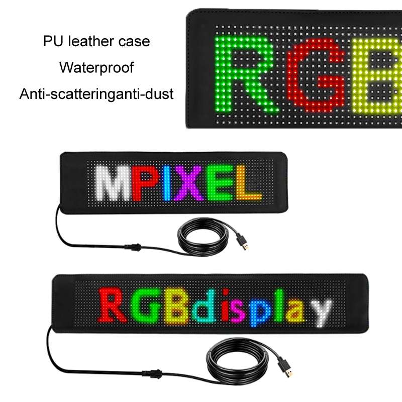 276x90mm Vehicle Rear Window Color Flexible LED Electronic Screen
