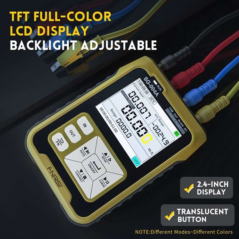 FNIRSI SG-004A 4-20mA Multi-Function Signal Generator Current Pressure Thermal Resistance Calibrator
