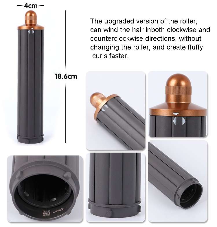For Dyson Airwrap Hair Dryer HS01 / HS05 / HD08 18.6 x 4cm Upgraded Long Curling Barrels Nozzle With
