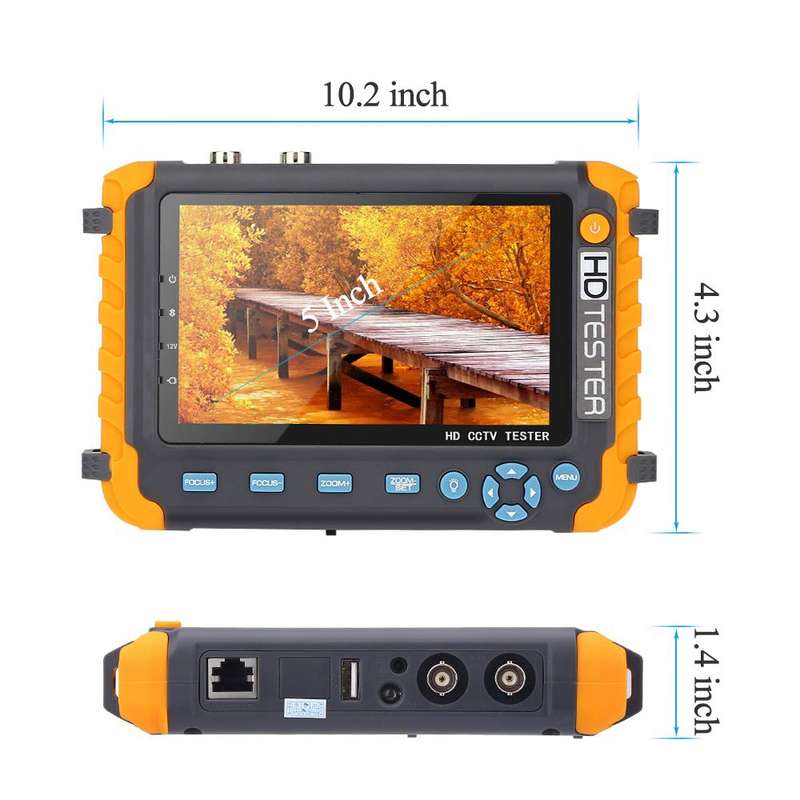 5800ACT-VH 5 Inch Large Screen Engineering Treasure Coaxial AHD / TVI / CVI 8MP Analog Video Surveil