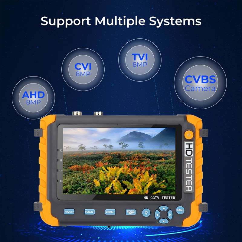 5800ACT-VH 5 Inch Large Screen Engineering Treasure Coaxial AHD / TVI / CVI 8MP Analog Video Surveil