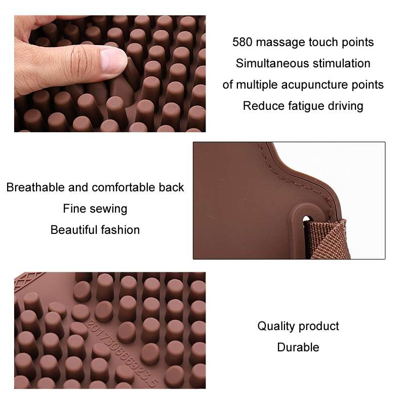 Silicone Car Summer Breathable Cool Pad, Color: Headrest Blue