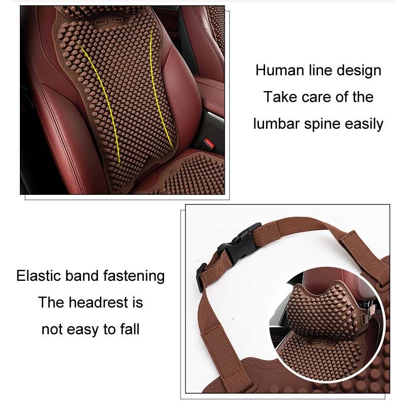 Silicone Car Summer Breathable Cool Pad, Color: Headrest Blue