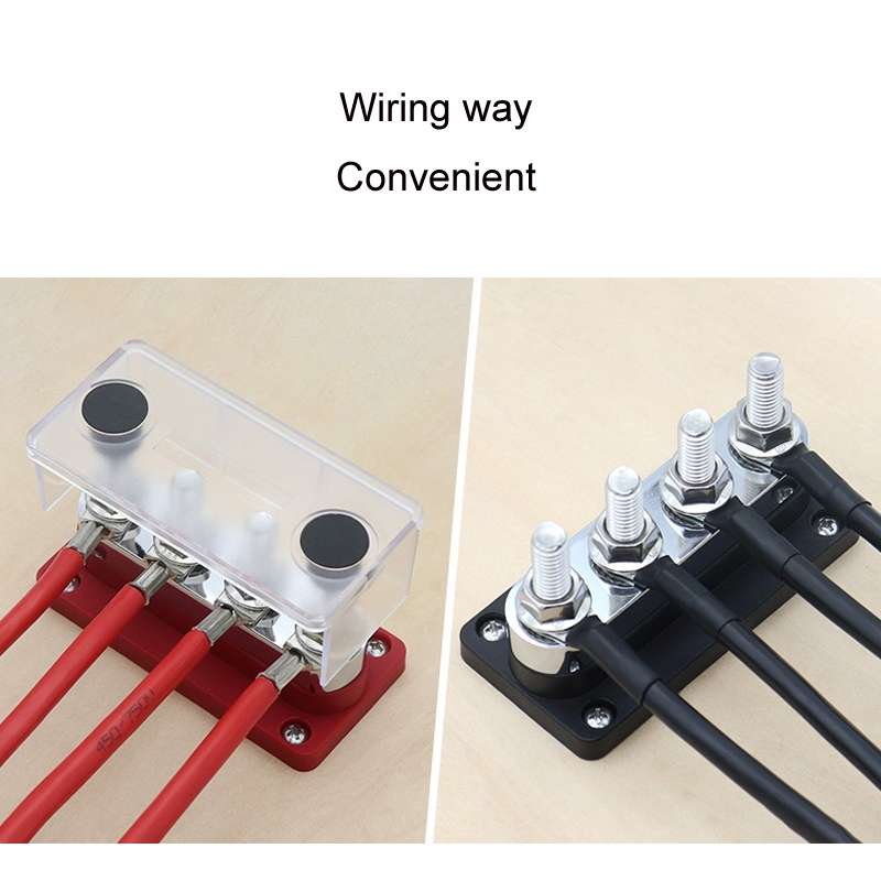 600A 48V RV&Ship Modification 4-way Large Electric DC Busbar(AOA4713CR-M10)