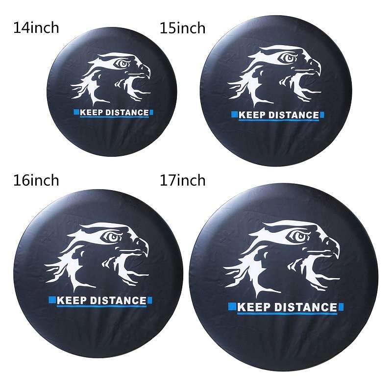 17 inch PVC Faux Leather Spare Wheel Cover Rear Tire Protector
