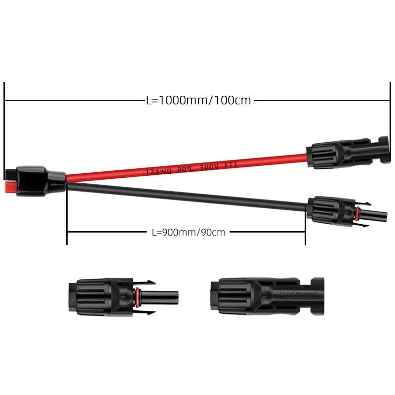 1.0m MC4 to 30A Anderson Mobile Energy Storage Battery Charging Cable