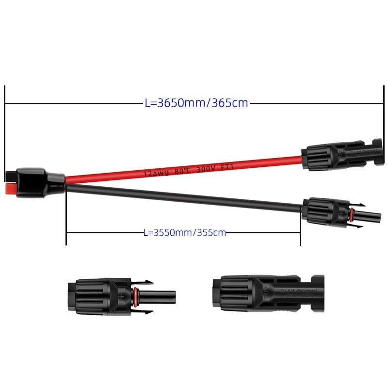3.65m MC4 to 30A Anderson Mobile Energy Storage Battery Charging Cable