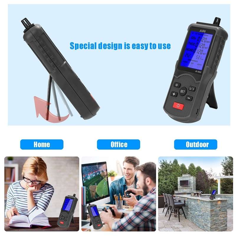 JD-3002 Carbon Dioxide Comprehensive Air Quality Temperature Humidity Detector(480g)