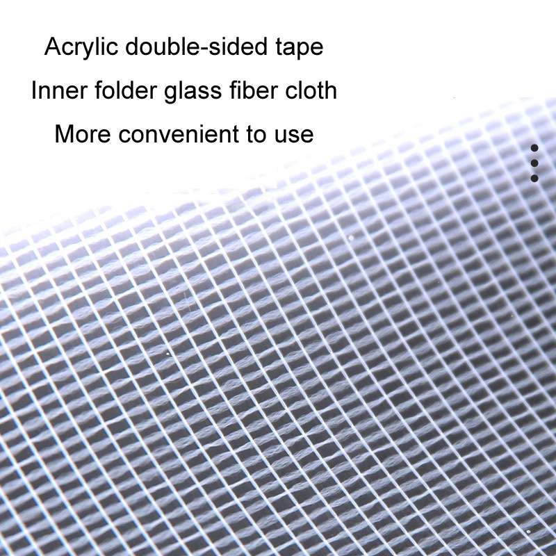30mm x 2m 1.5mm Thick Strong Nano-grid Carpet Fixing Double Sided Non-marking Tape