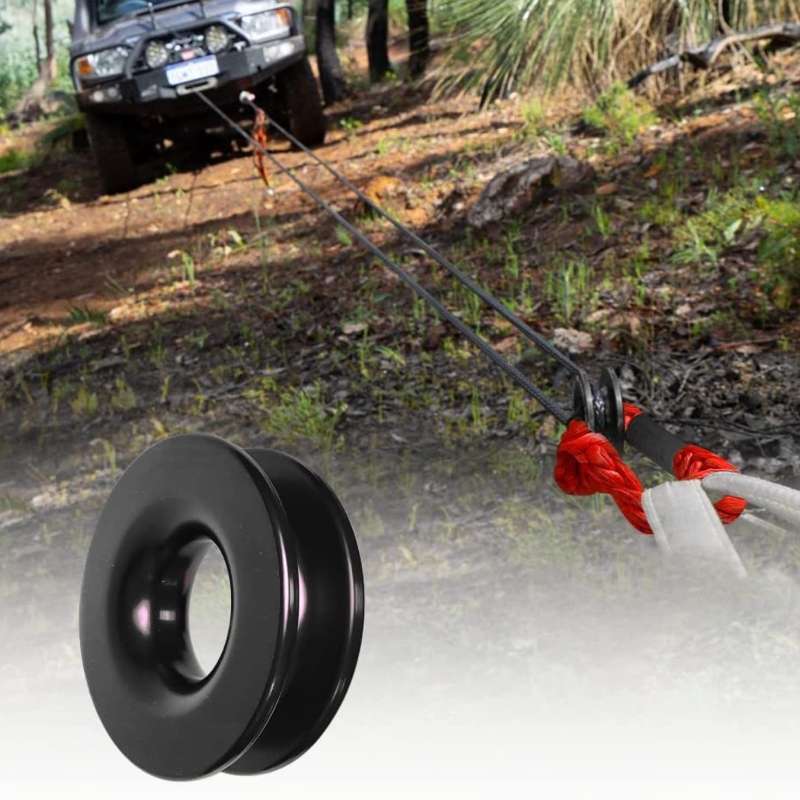 Aluminum Snatch Recovery Ring For 3/8" & 1/2" Rope(Red)