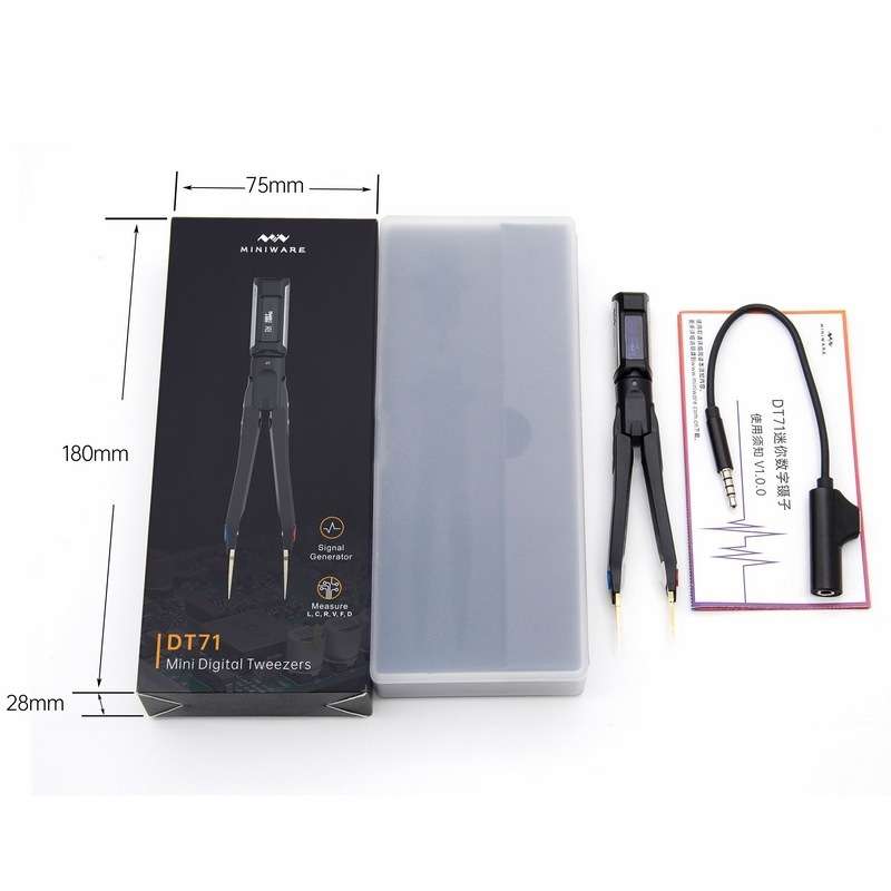 MINIWARE DT71 Measuring Digital Tweezers Signal Generator Multimeter