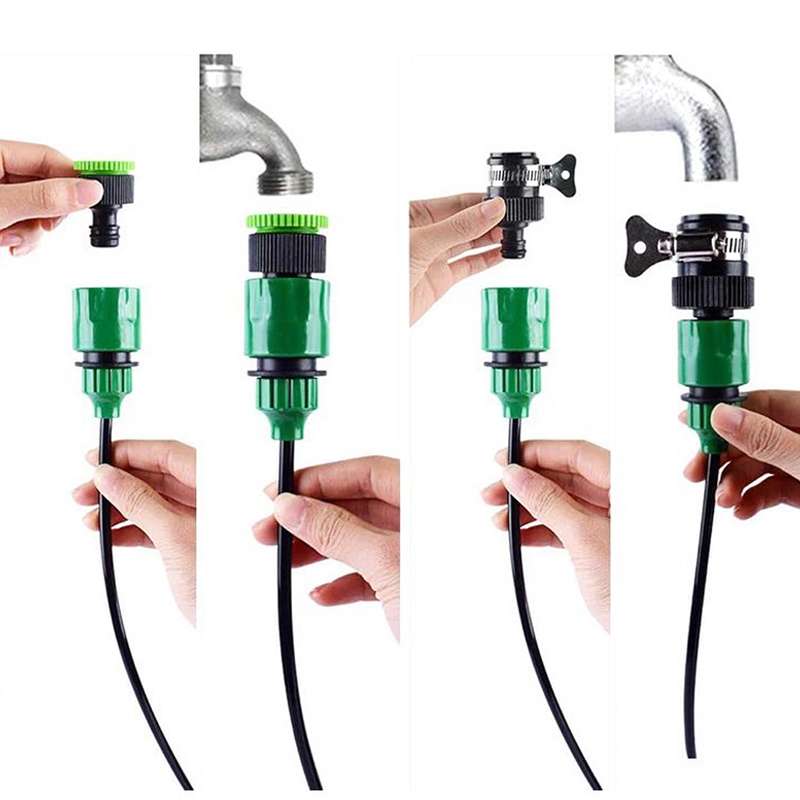 5m Kit Hose Drip Irrigation System Plant Watering Set 360 Degree Adjustable Drippers