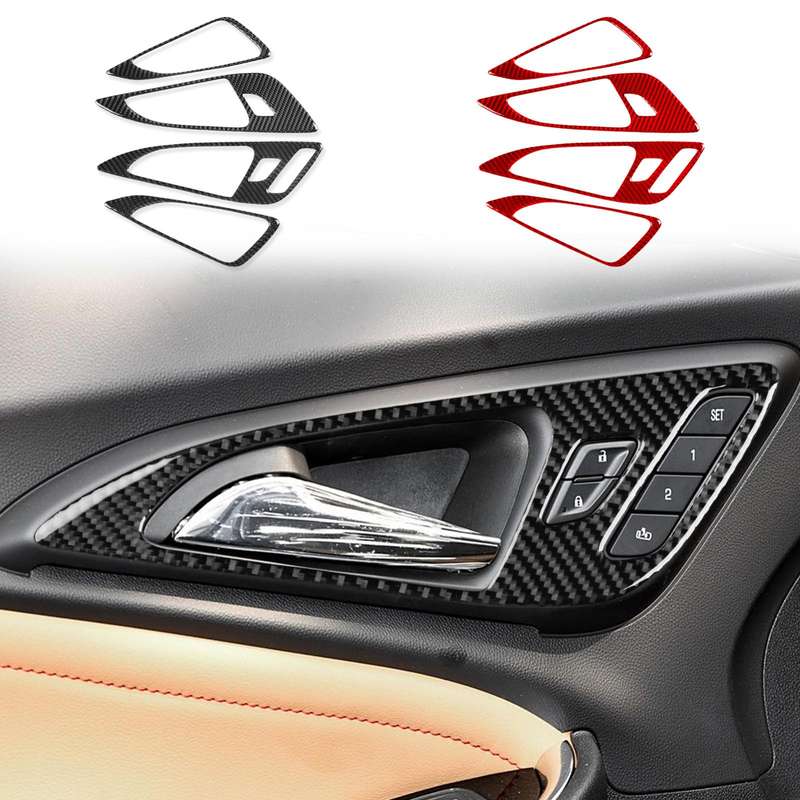For Chevrolet Malibu 2016-2024 4pcs /Set Left-hand Drive Door Handle Sticker(Red)