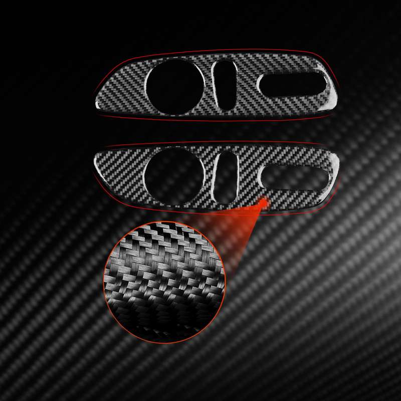 For Chevrolet Malibu 2016-2024 2pcs /Set Left-hand Drive Seat Adjustment Button Sticker(Red)