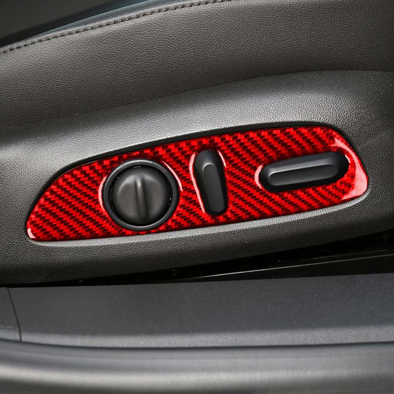 For Chevrolet Malibu 2016-2024 2pcs /Set Left-hand Drive Seat Adjustment Button Sticker(Red)