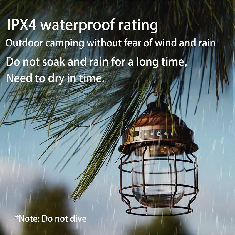 Outdoor Camping Portable Light With Carabiner, Color: Copper