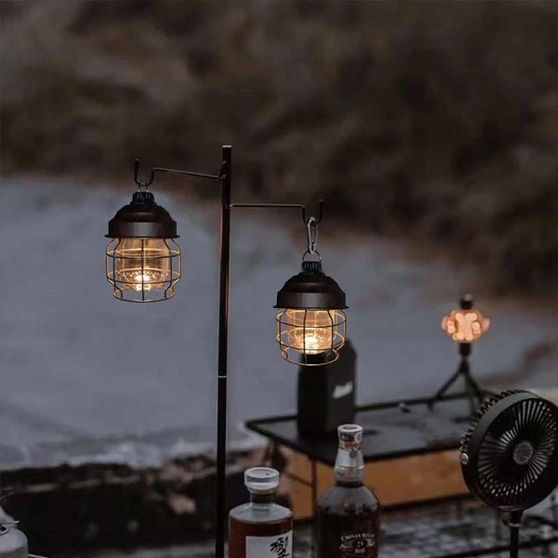 Outdoor Camping Portable Light With Carabiner, Color: Copper