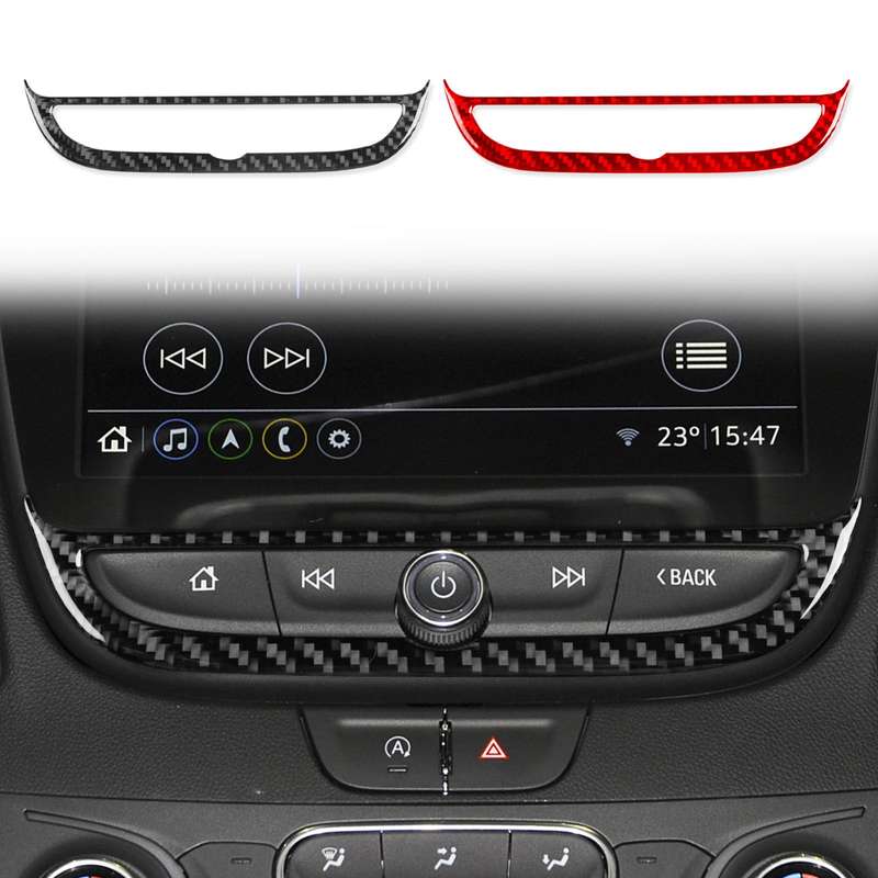 For Chevrolet Malibu 2016-2024 Left-hand Drive Navigation Button Frame Sticker(Red)
