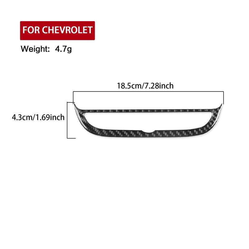 For Chevrolet Malibu 2016-2024 Left-hand Drive Navigation Button Frame Sticker(Red)