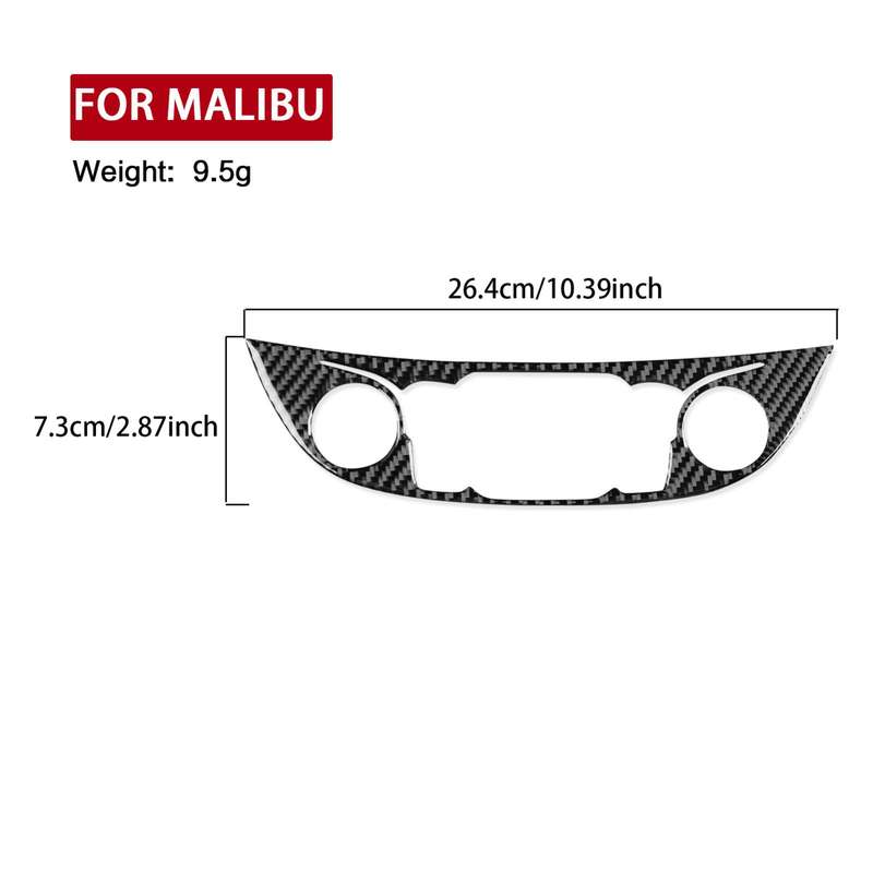 For Chevrolet Malibu 2016-2024 B Model Left-hand Drive Central Control Button Panel Sticker(Red)