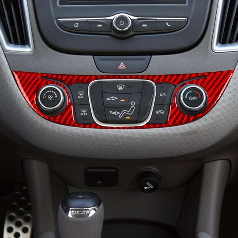For Chevrolet Malibu 2016-2024 B Model Left-hand Drive Central Control Button Panel Sticker(Red)