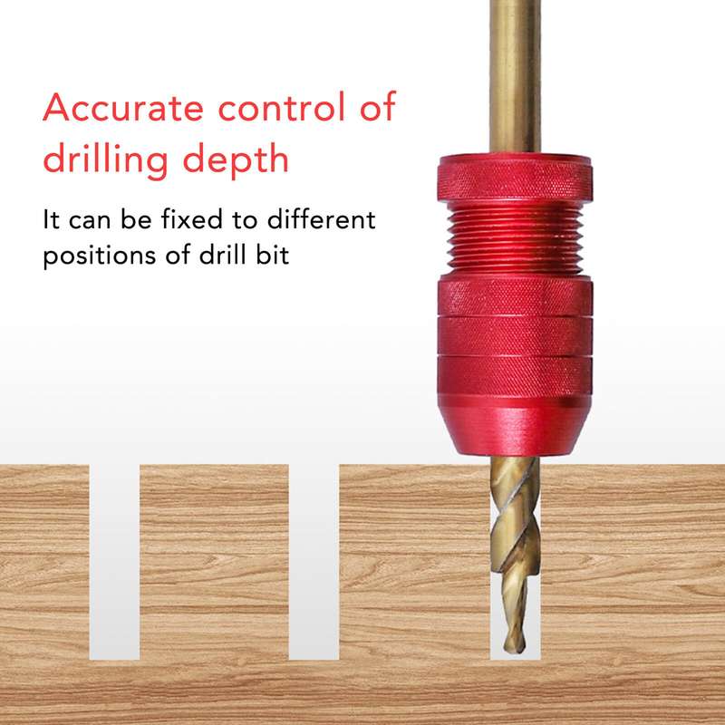 Adjustable Bit Stop Locator Drilling Aid Tool, Model: Type 2-5