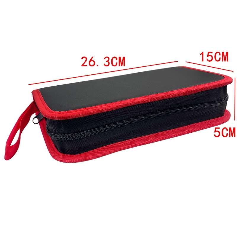 Household Electric Soldering Iron Welding Repair Tool Storage Leather Bag(Black)