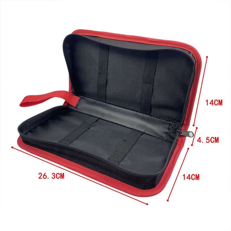 Household Electric Soldering Iron Welding Repair Tool Storage Leather Bag(Black)