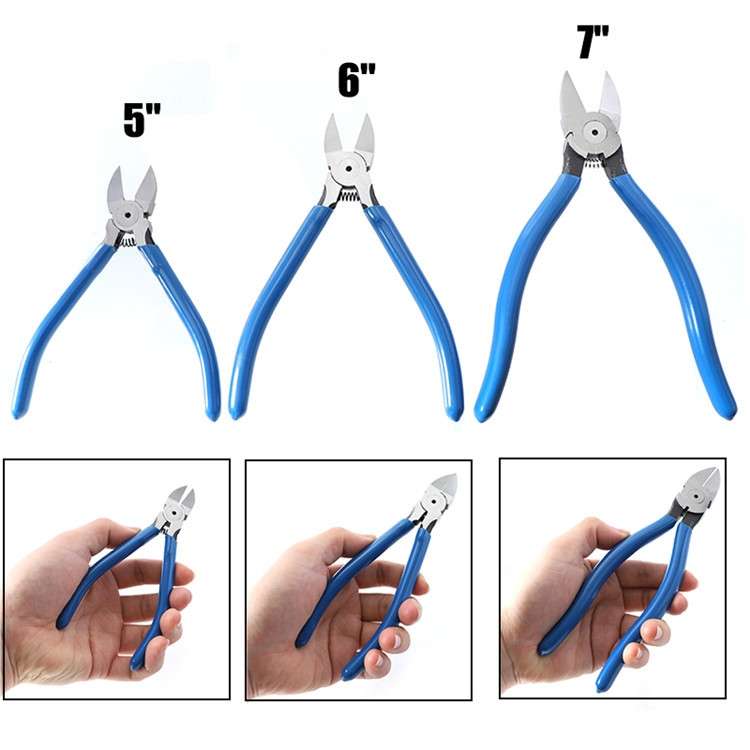 5 inch Water Nozzle Pliers Shearing Chrome Vanadium Steel Electrician Diagonal Wire Strippers