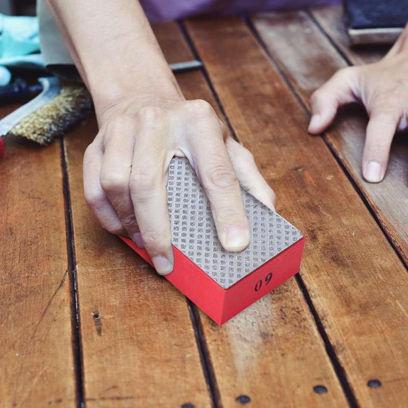 JGS-956031 Tile Glass Deburring Rubbing Board Hand Rubbing Sheet, Particle Size: 400