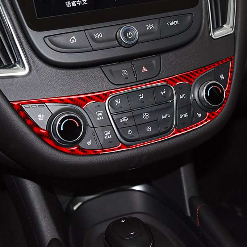 For Chevrolet Malibu 2016-2024 A Model Left-hand Drive Central Control Button Panel Sticker(Black)