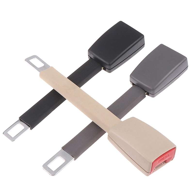 25cm Car Seat Belt Extension Snap Button, Color: Grey
