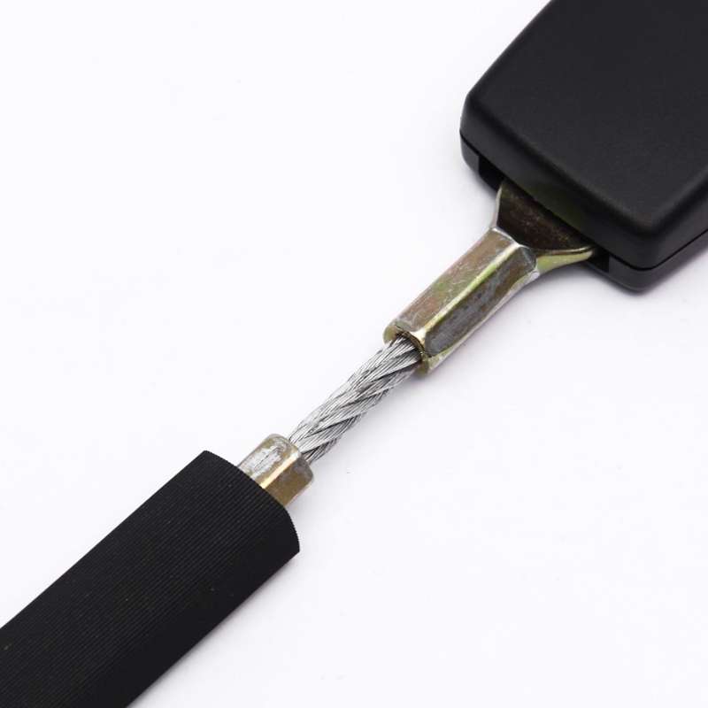 25cm Car Seat Belt Extension Snap Button, Color: Grey