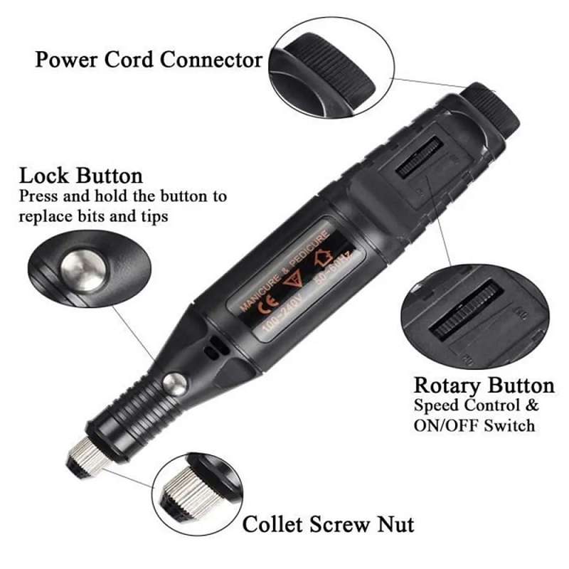 70pcs/set Mini Electric Speed Adjustable Engraving Pen Micro Electric Drill(EU Plug)