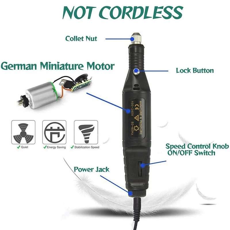 70pcs/set Mini Electric Speed Adjustable Engraving Pen Micro Electric Drill(EU Plug)