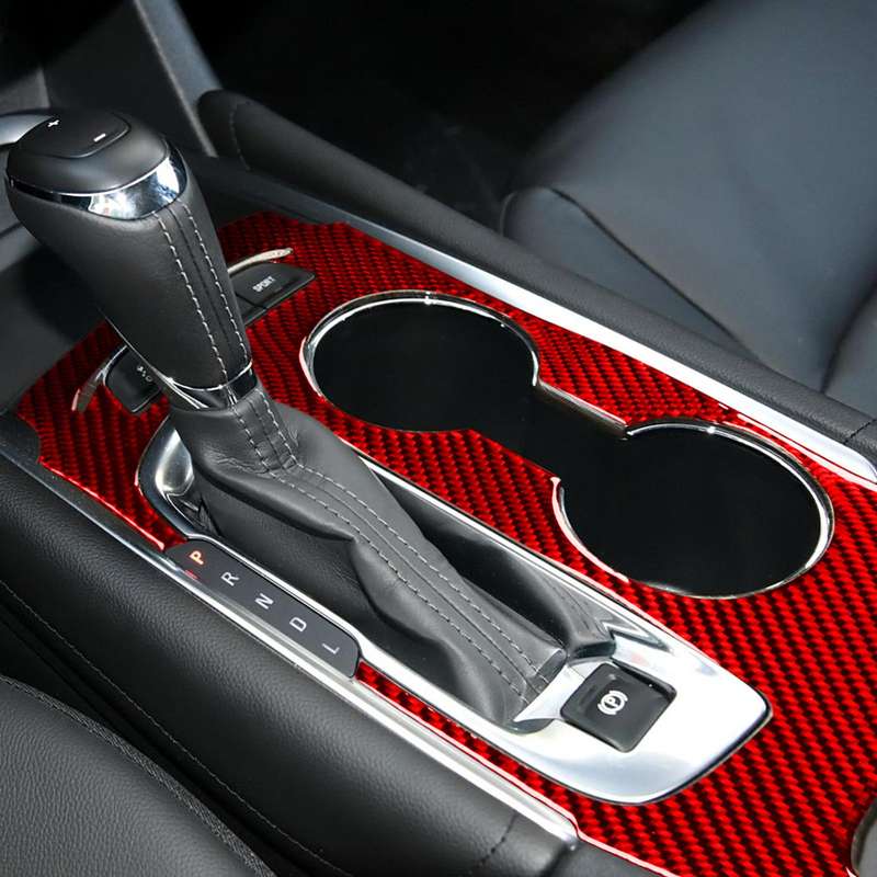 For Chevrolet Malibu 2016-2024 C Model Left-hand Drive Gear Panel Sticker(Black)