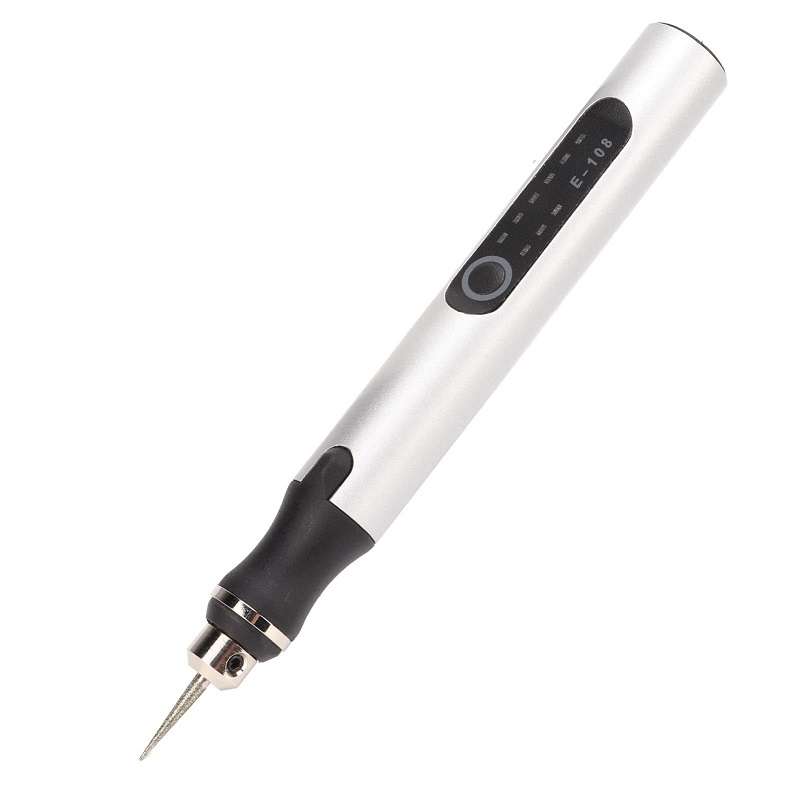 E108 38pcs/set Portable 2.35MM Chuck Mini Electric Drill Pen(Rose Gold)
