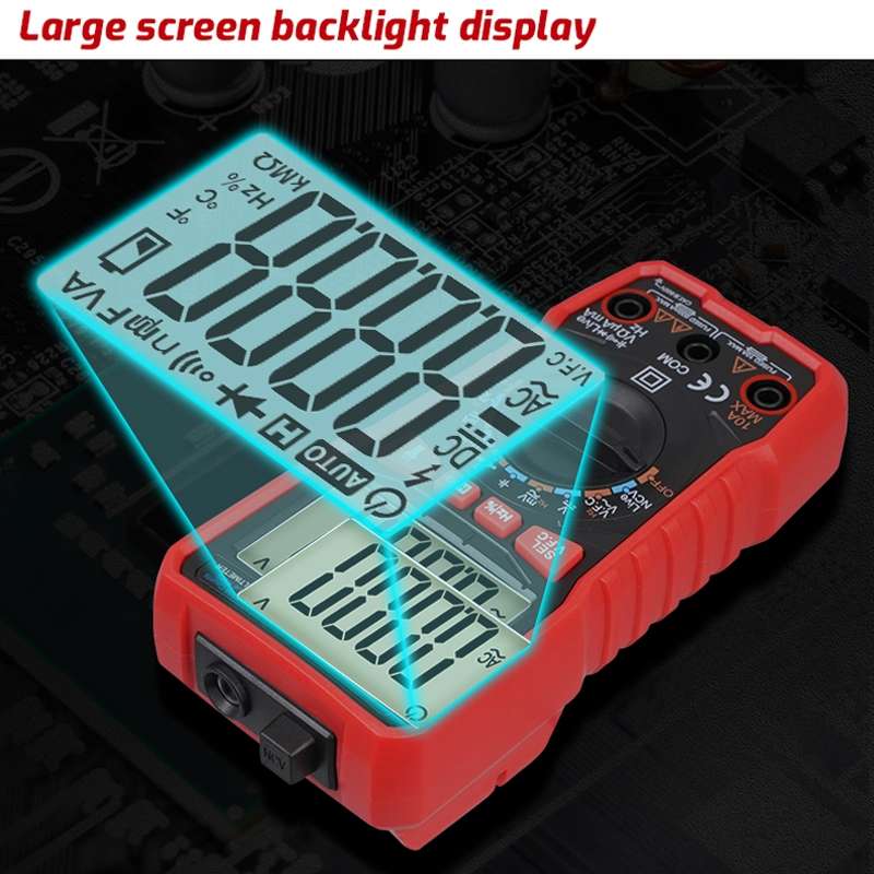 TASI TA801A Digital Multimeter Fully Automatic Multifunctional Digital Current Meter(Manual Model, W