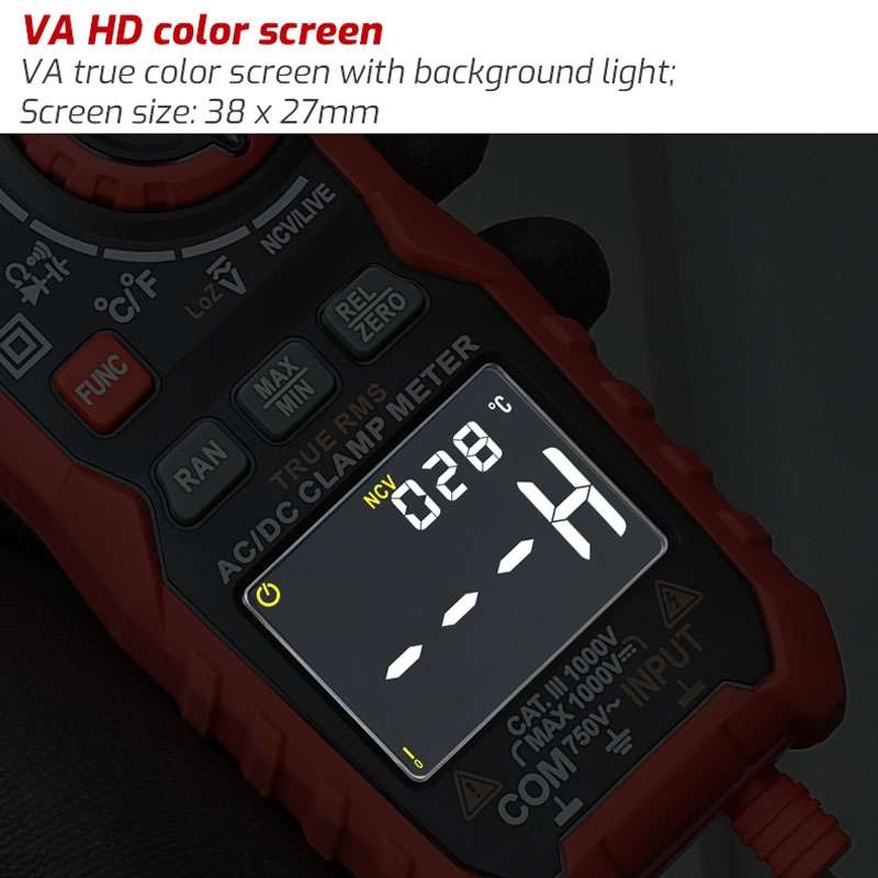 TASI TA813B Clamp Meter High Accuracy AC DC Voltage Ammeter