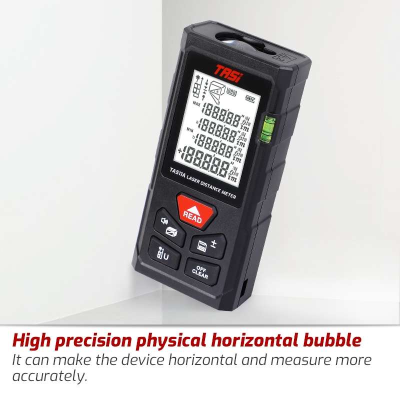 TASI TA511C 100m Laser Handheld Distance Measuring Room Infrared Measuring Instrument