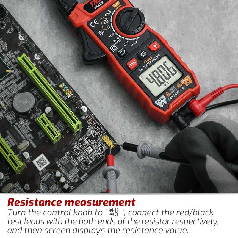 TASI TA811A Clamp Meter High Accuracy AC DC Voltage Ammeter