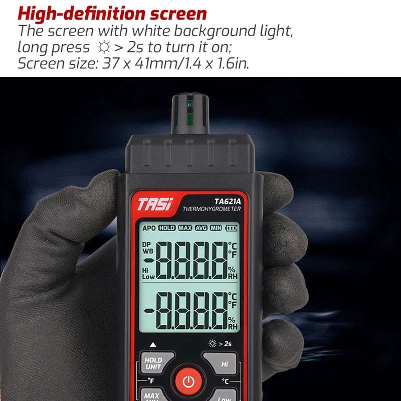 TASI TA621A Digital Dew Point Thermometer Ambient Temperature Humidity Gauge
