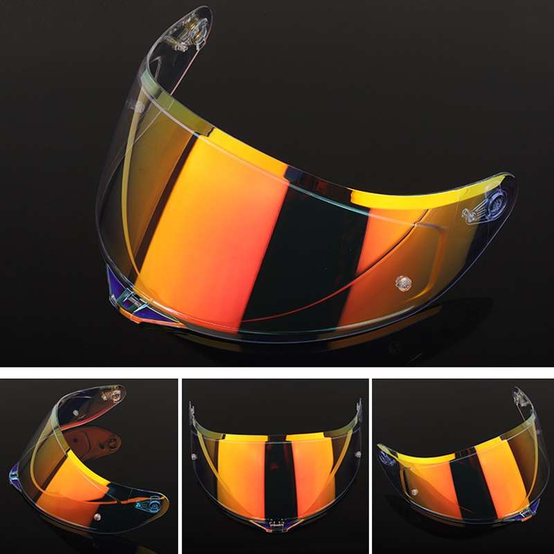 Motorcycle Helmet Lens with Anti-fog Spikes for SOMAN K1/K3SV/K5, Color: Dark Tea Revo Blue