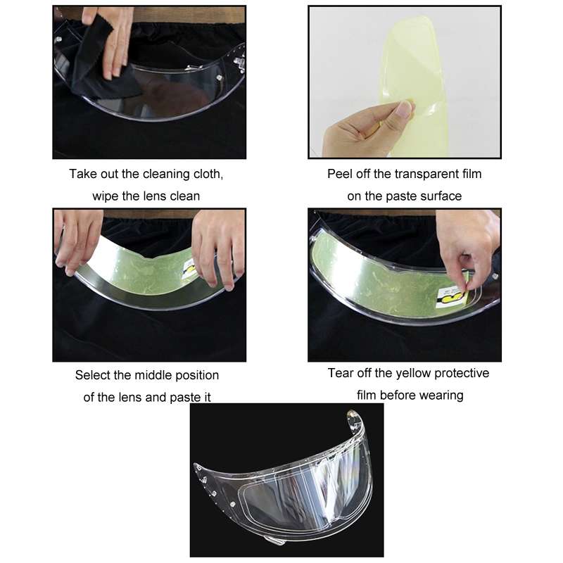 SOMAN Motorcycle Helmet Universal Lens Anti-Fog Film(1pcs)